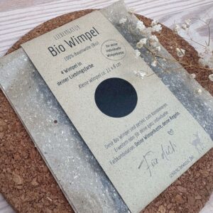 Bio Wimpel 4er Set | Musselin