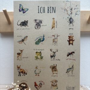 Affirmations Poster "ICH BIN"